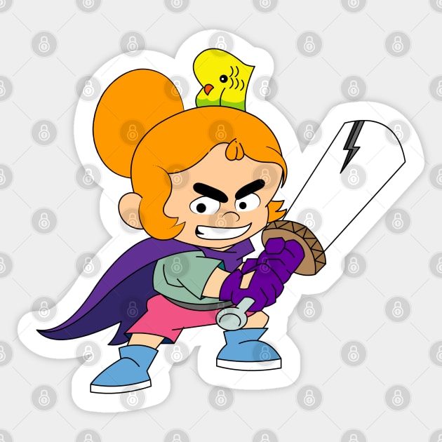 Warrior Kelsey Sticker by IamNinjaD